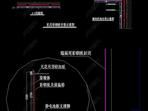 强弱电机房工程 墙面彩钢板施工图设计与施工要点